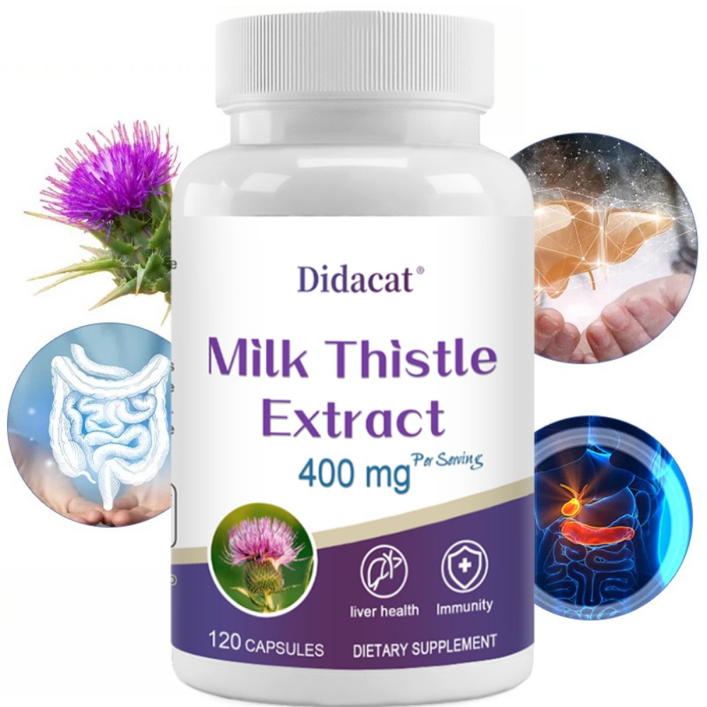 Milk Thistle Silymarin - Süt Deveotu Tohumu 400mg, %80 Silimarin,